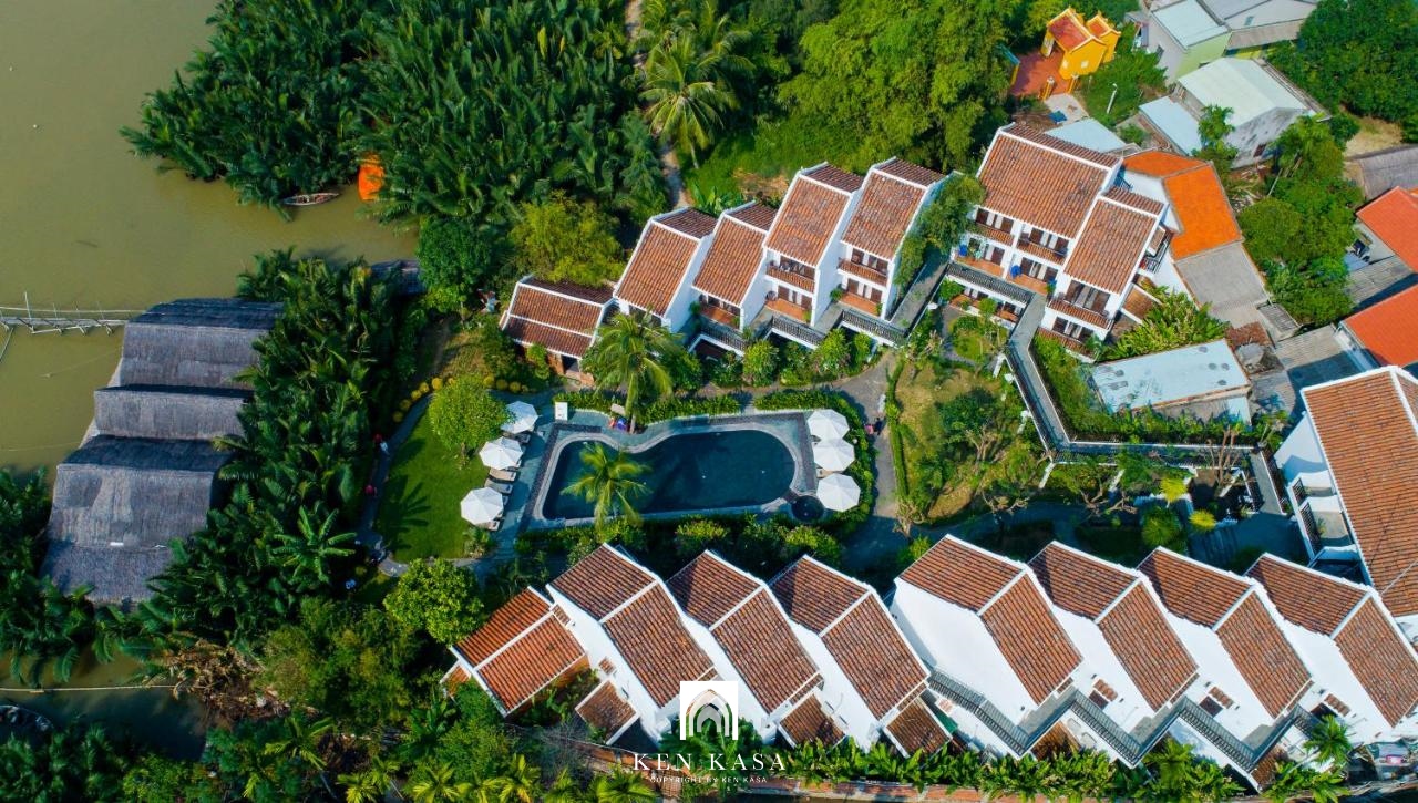 Review Hội An Coco River Resort – Nhà liền kề đối xứng nhau dọc bờ sông Thu Bồn